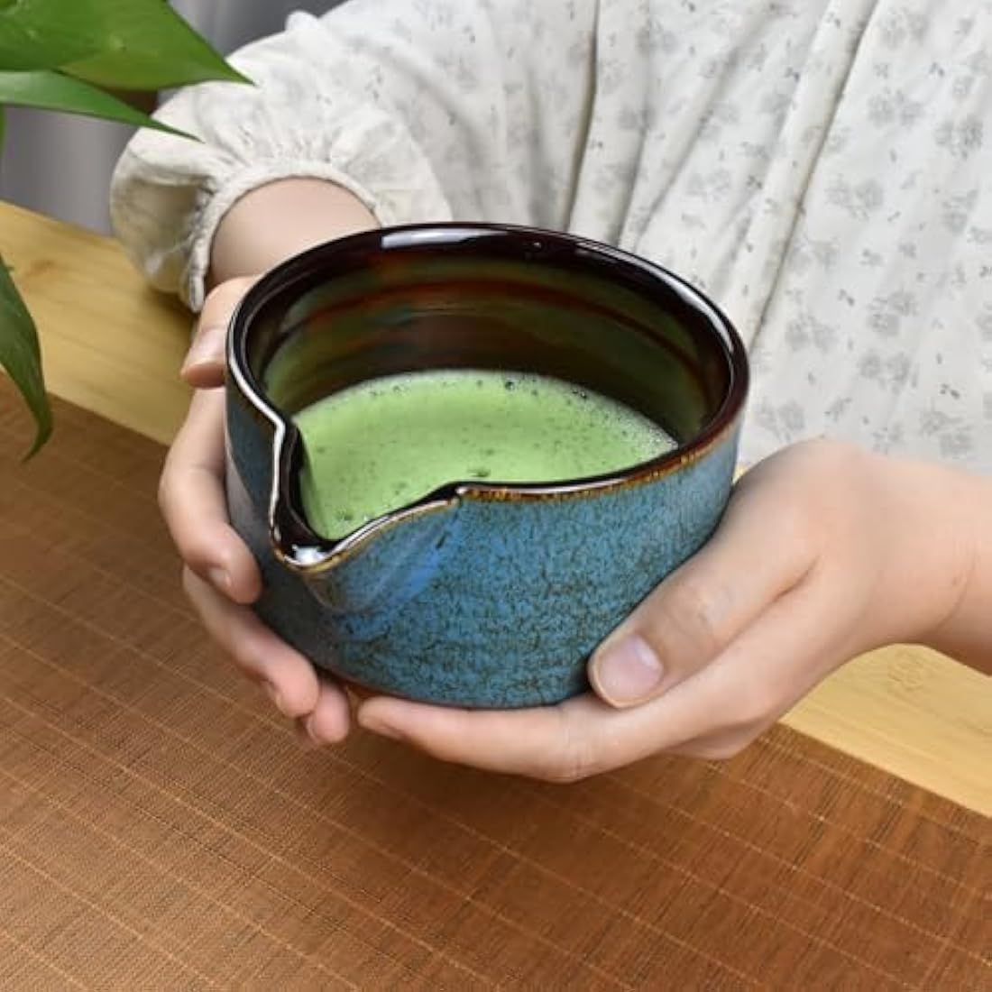 Artcome 7-Piece Matcha Tea Ceremony Kit with Bamboo Whisk - Sapphire