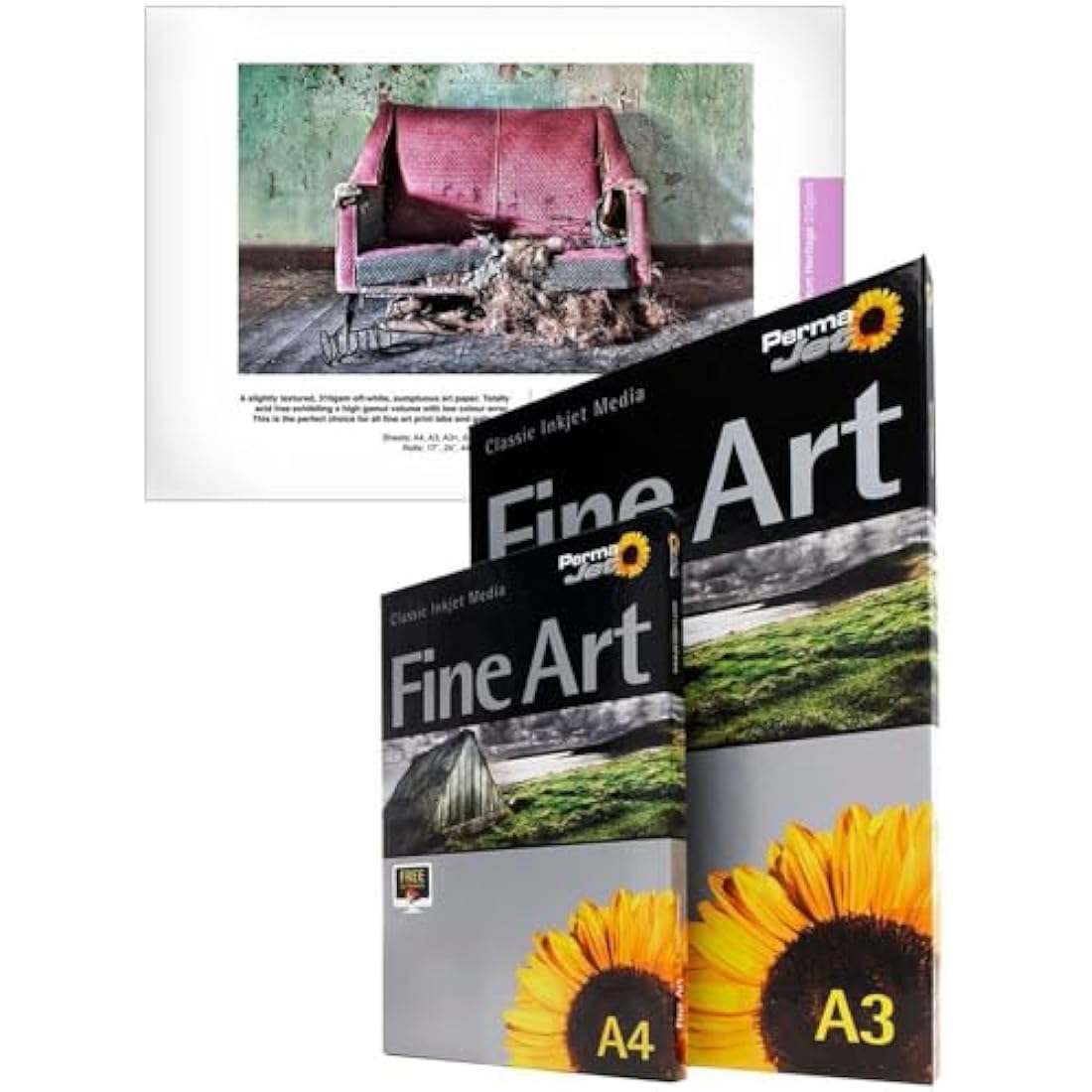 PermaJet Museum Heritage 310gsm Textured Fine Art Inkjet Paper - A3