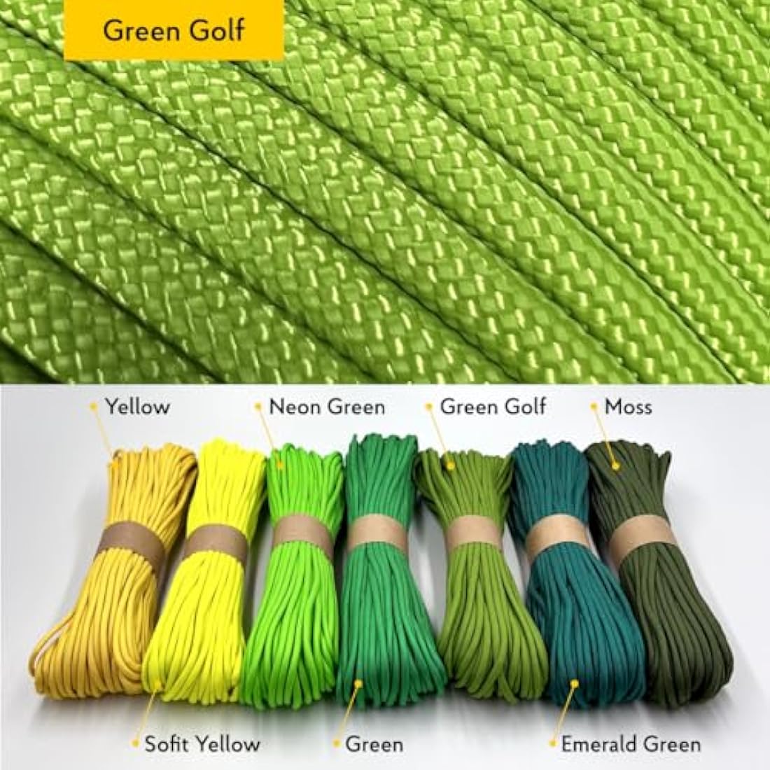 EDCX 550 Paracord Type III – 4mm Nylon Rope for Camping and DIY Crafting