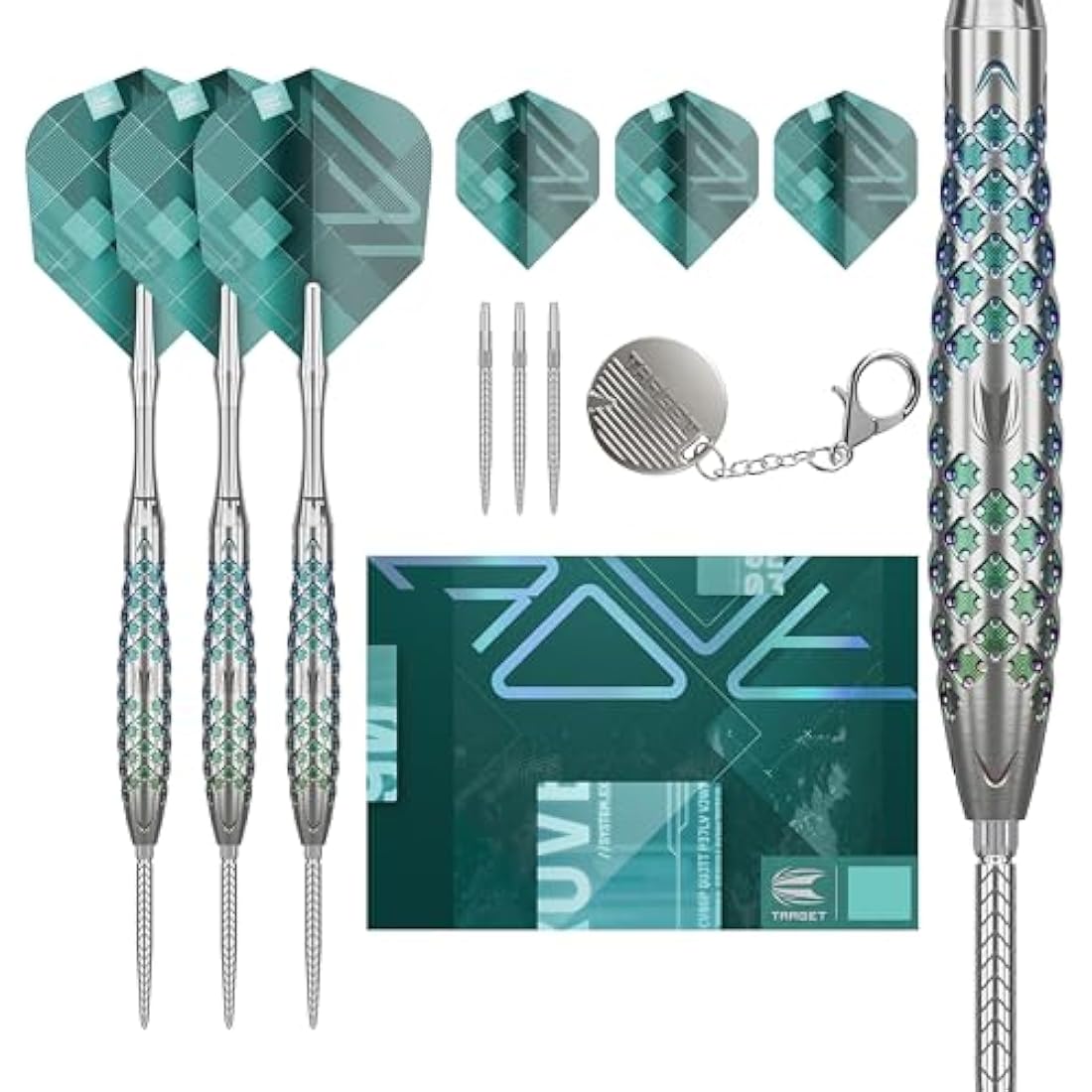 Target Darts Rove 90% Tungsten Steel Tip Swiss Point Darts Set