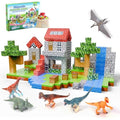 Demolike 110PCS Magnetic Blocks with 6 Dinosaur Toys – STEM Building Set
