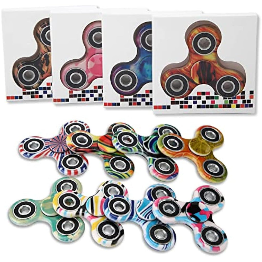 SCIONE Fidget Spinner 12 Pack – Colorful ADHD Stress Relief Toys