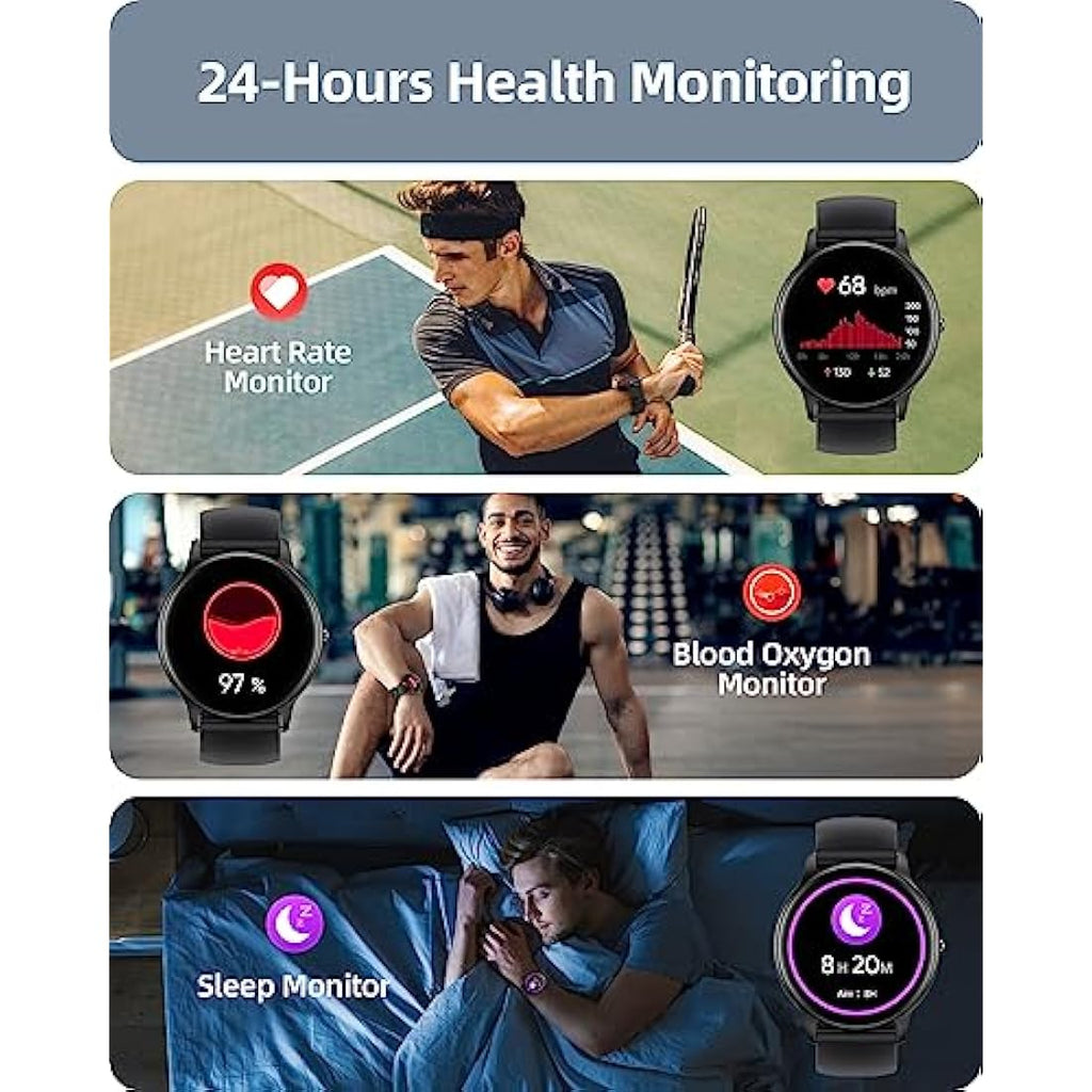 Parsonver Smart Watch - Bluetooth Call Fitness Tracker with IP68 Waterproof
