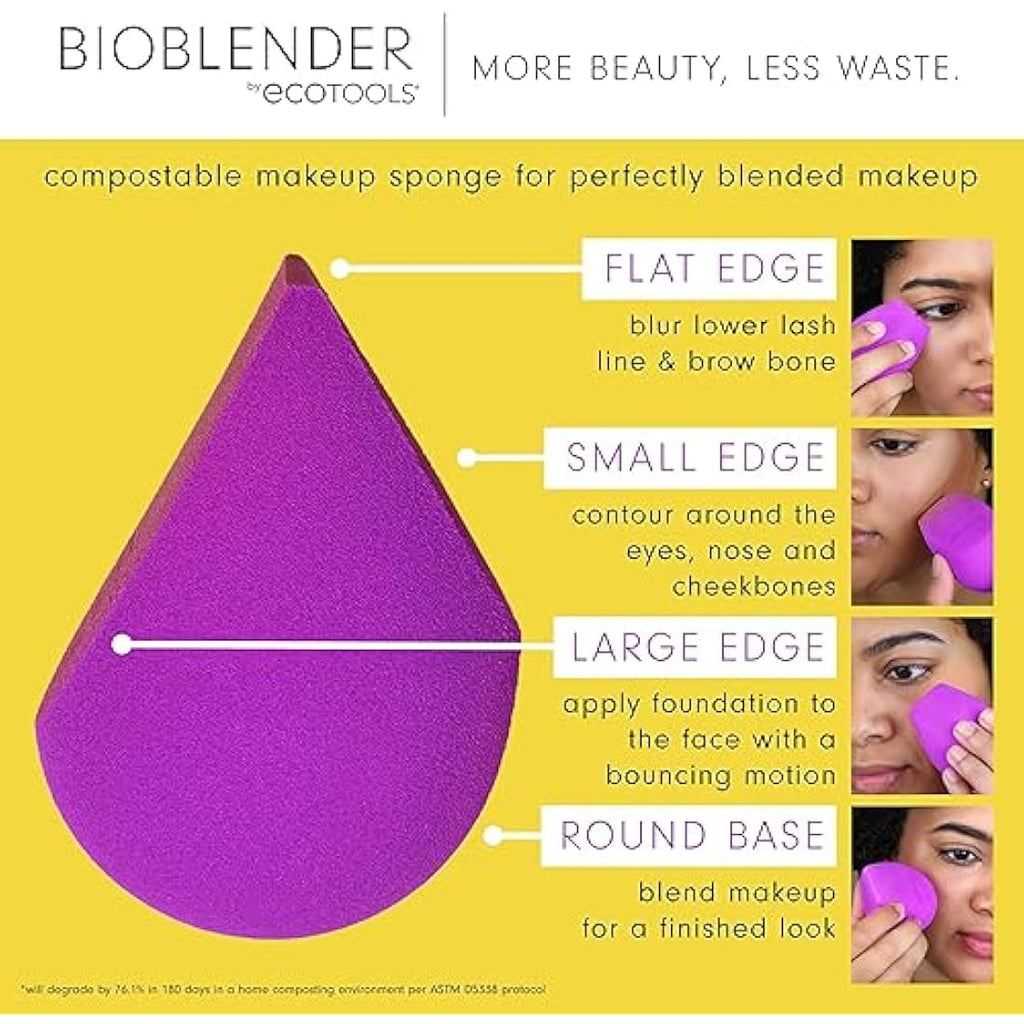 EcoTools Bioblender Compostable Makeup Sponge – Purple Vegan Blender