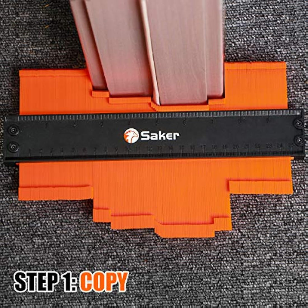 Saker Contour Gauge Profile Tool with Lock | 5 & 10 Inch Shape Duplicator