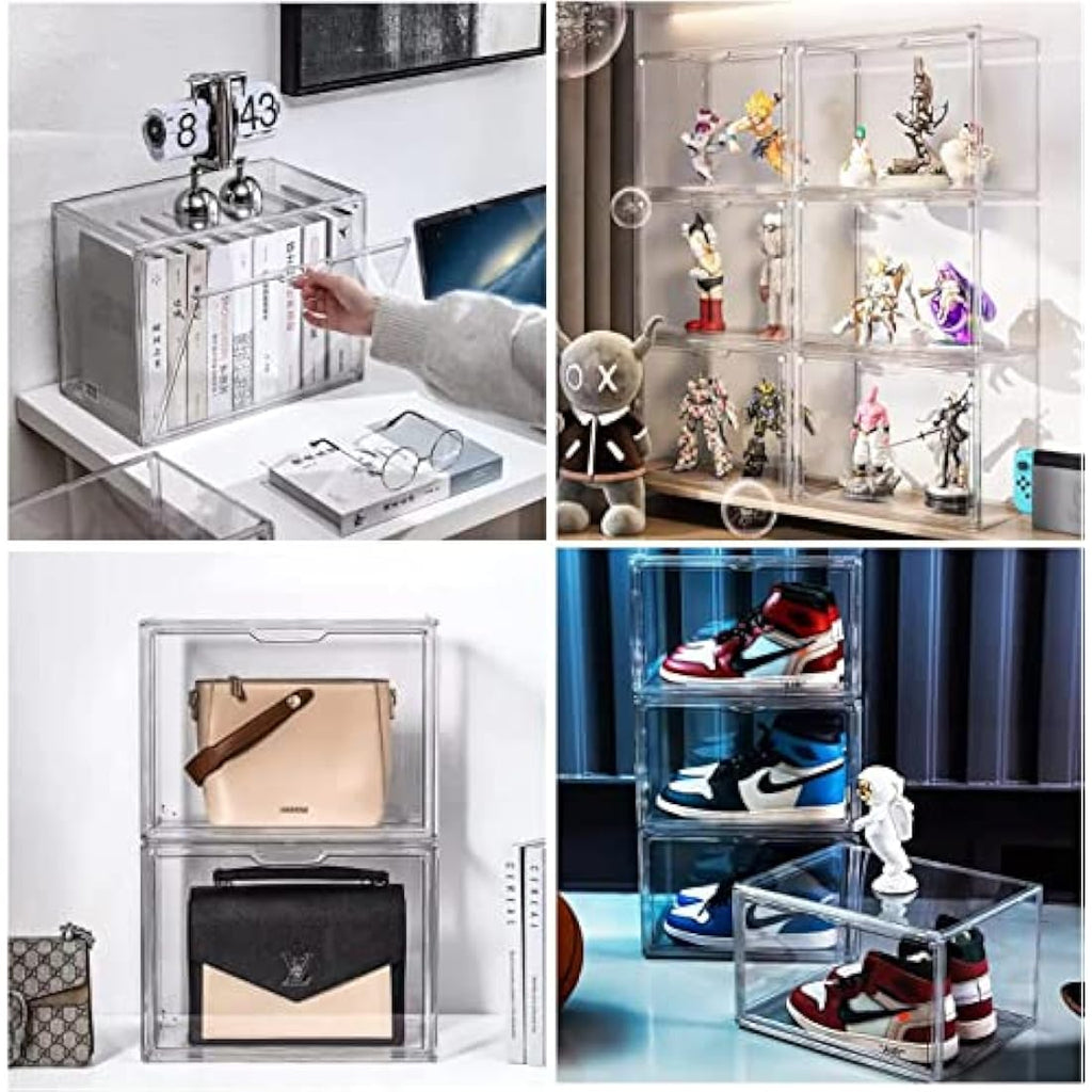 Siyecioa Acrylic Display Case – Stackable Clear Box for Collectibles