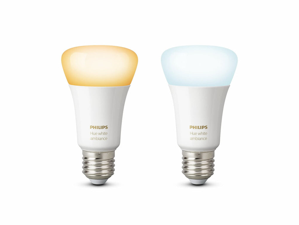 Philips Hue White Ambiance Smart LED Bulb Twin Pack – E27 Edison Screw