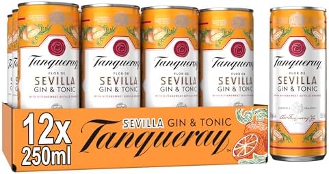 Tanqueray Flor de Sevilla Gin & Tonic Cans | 12 x 250ml Ready to Drink