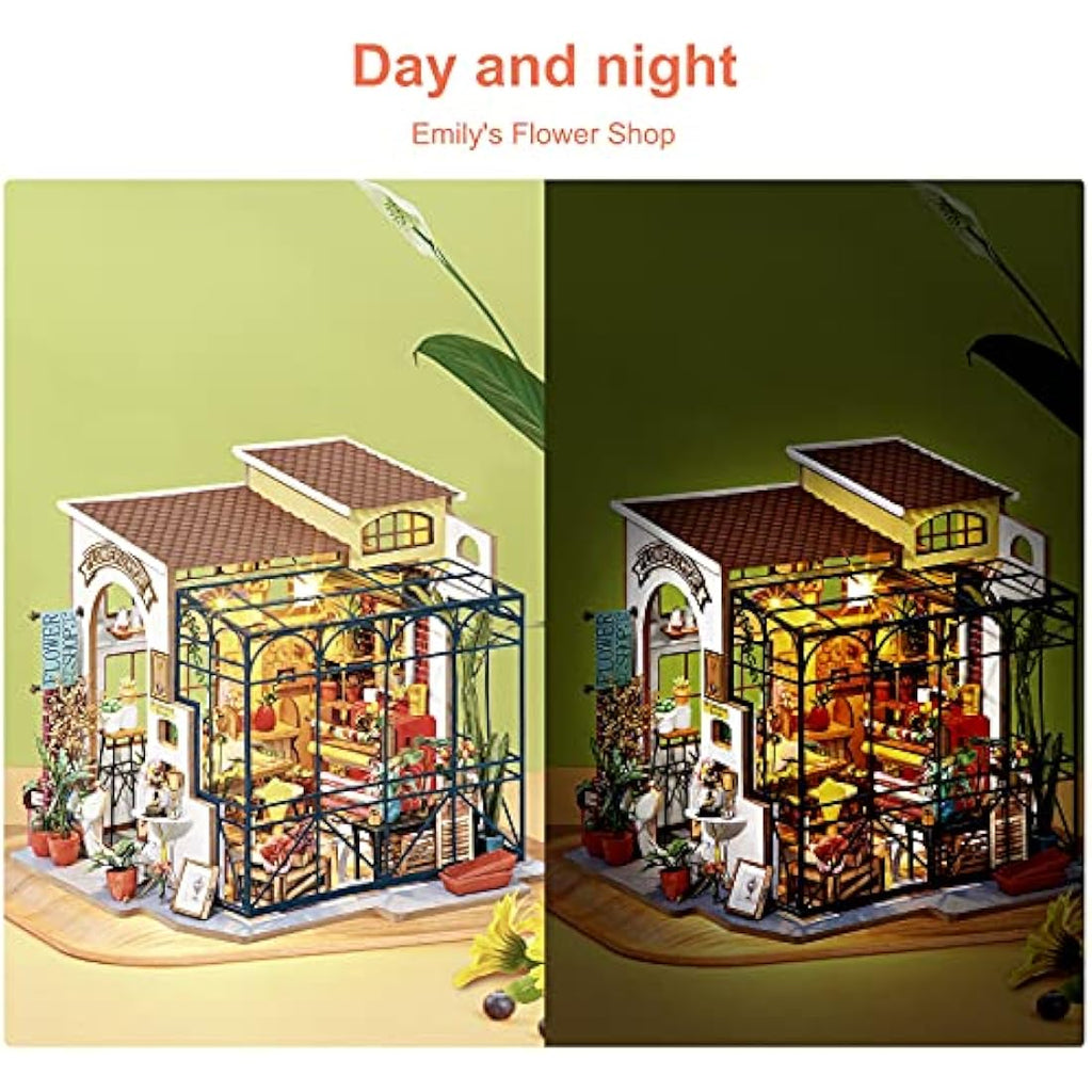 Rolife DIY Miniature Dollhouse Kit | 3D Wooden Model Craft - Corner of Happiness