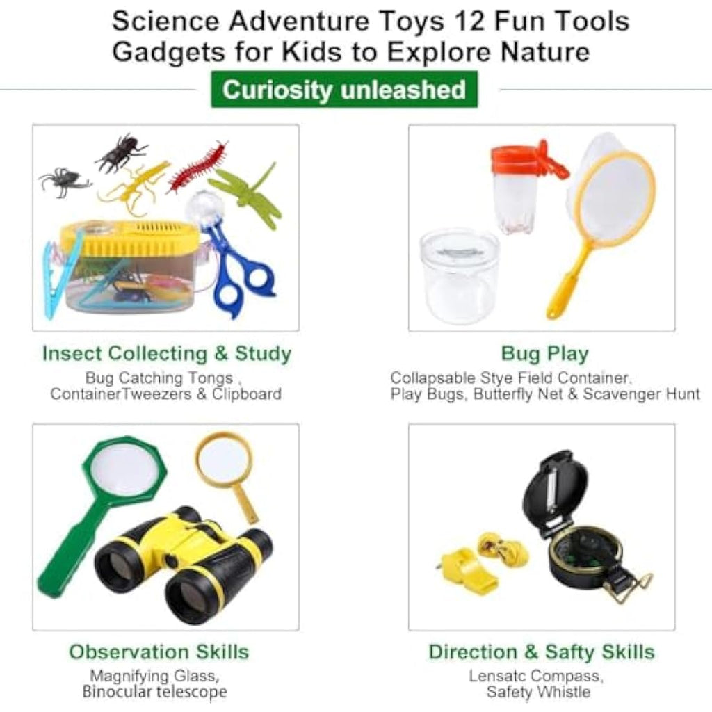 Kids Outdoor Explorer Kit – 22pc Educational Adventure Set