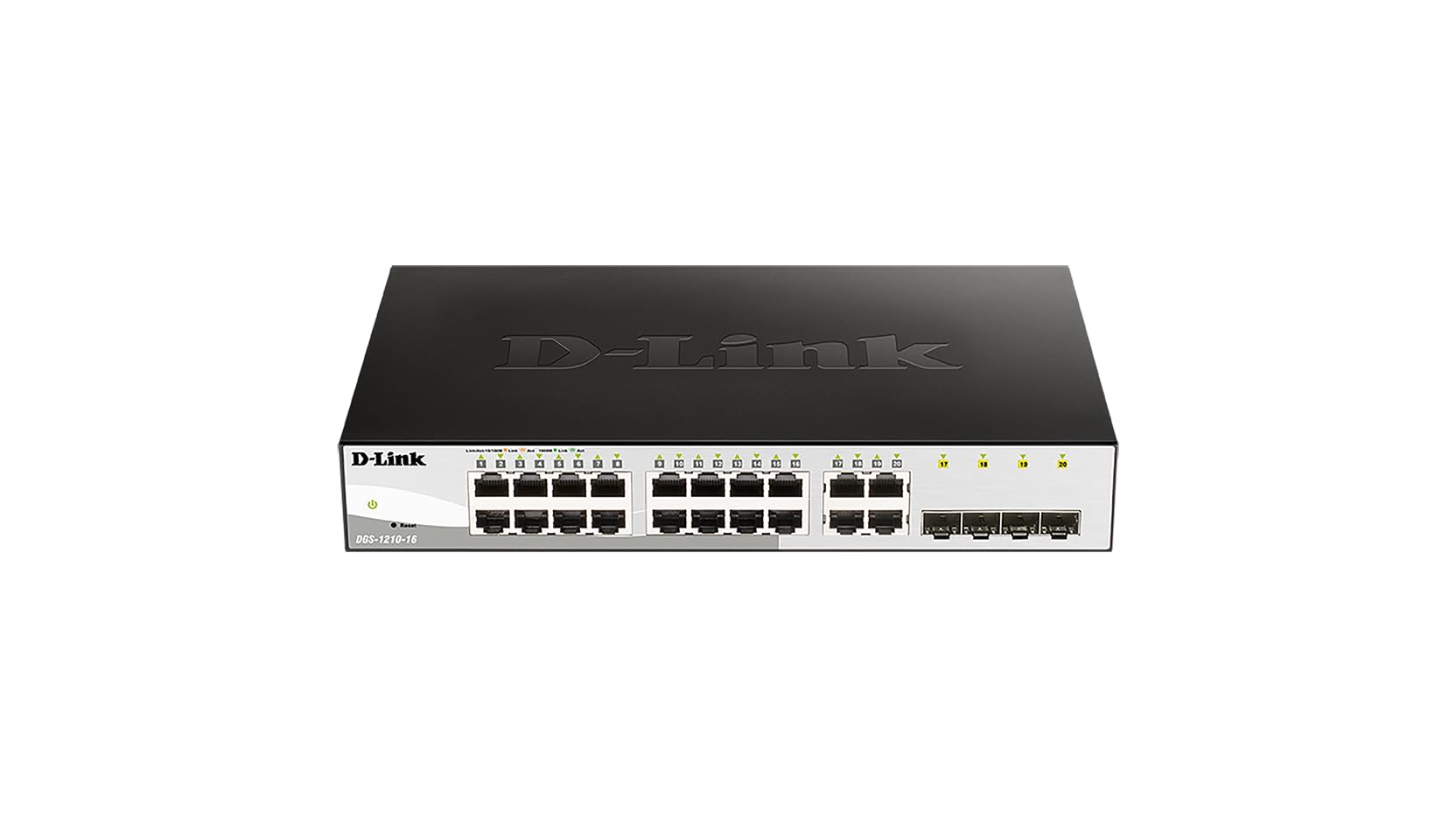D-Link DGS-1210-16 16-Port Gigabit Smart Managed Fanless Switch