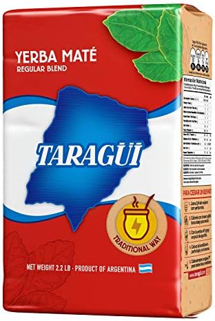 Taragui Roja Yerba Mate Tea with Stems - Argentine Loose Leaf (3x1kg)