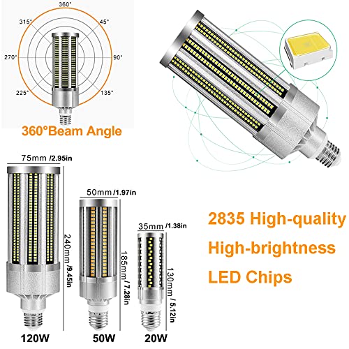 ALQFFHL E27 LED Corn Light Bulb | 4000K Warm White Ultra-Bright Lamp
