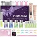 PERMANIA 4-in-1 Lash Lift and Tint Kit | Eyelash Perm & Brow Lamination