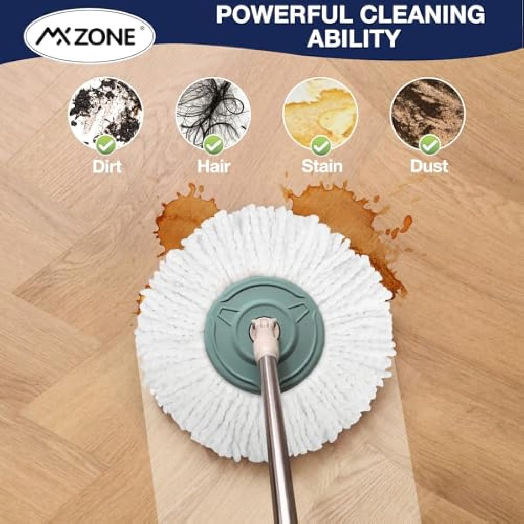 Jolof Store Microfibre Spin Mop Refills – 3 Pack Round Replacement Heads