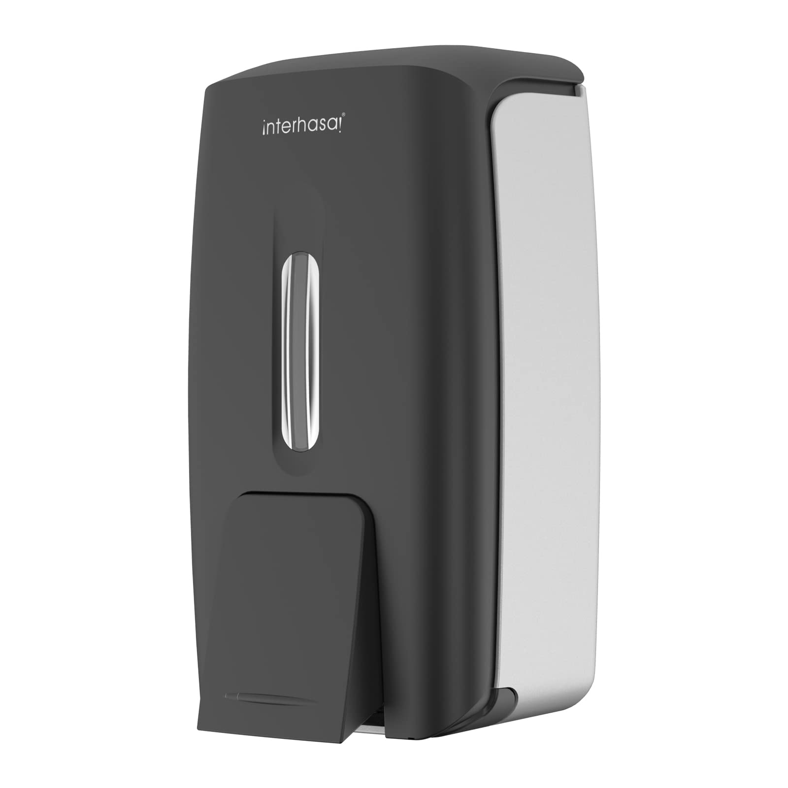 Interhasa Wall Mount Manual Soap Dispenser - 800ml Commercial Gel - Black