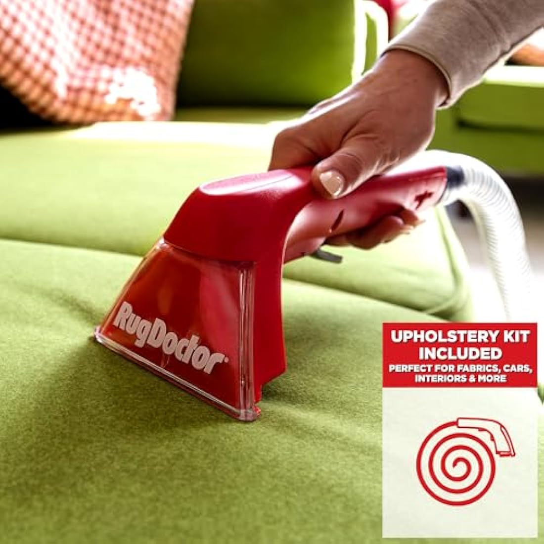 Rug Doctor Deep Carpet Cleaner – 1300W Powerful Suction – Red/Grey
