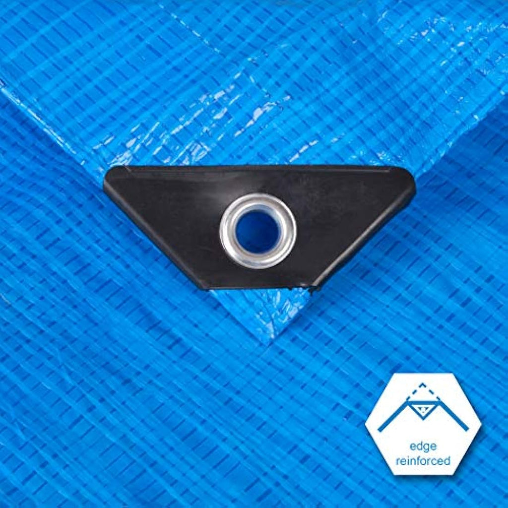 Blue Poly Tarp – 12x30 Ft Waterproof Protective Cover