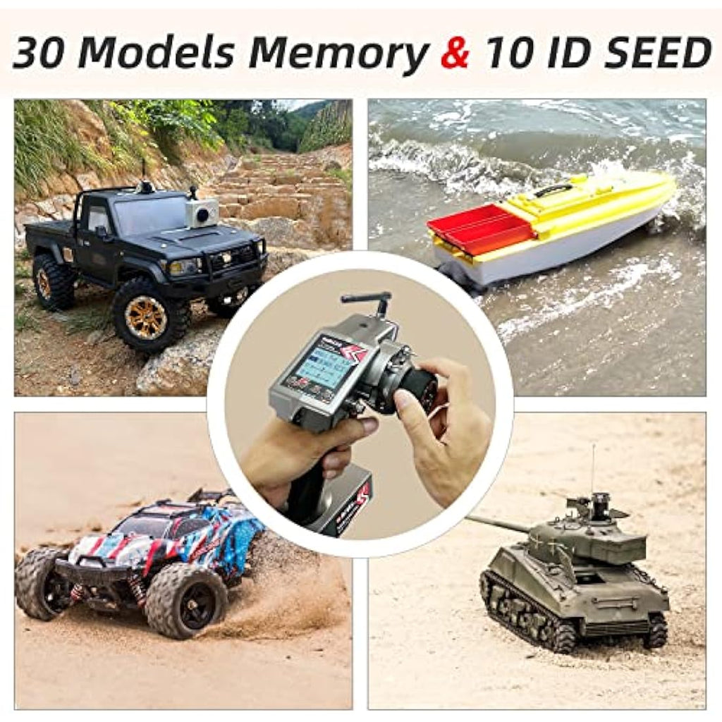 Radiolink RC6GS V3 7-Channel RC Transmitter with 2 R7FG Gyro Receivers