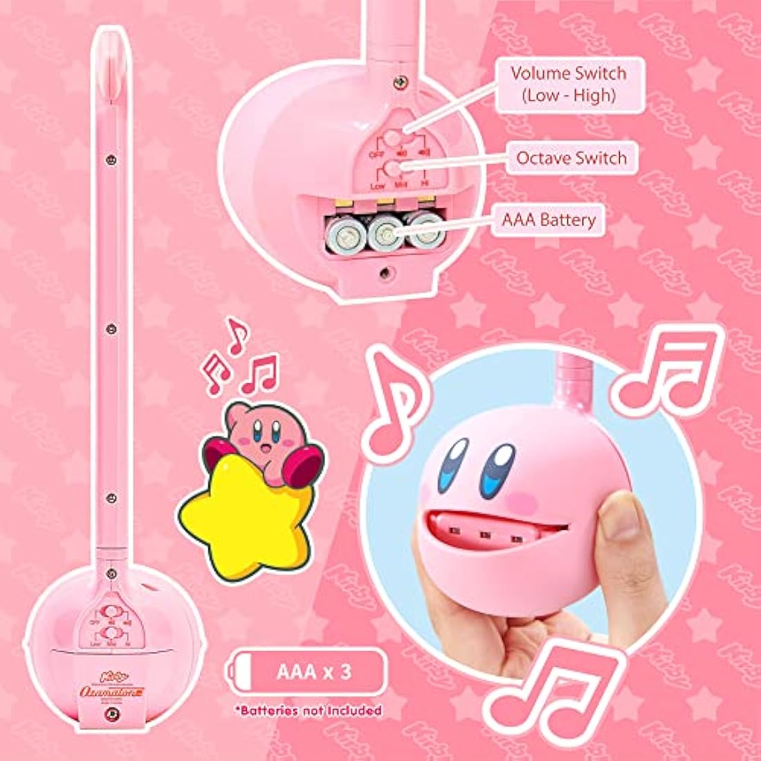 Otamatone Kirby Regular - Portable Electronic Musical Instrument Synthesizer
