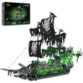 JMBricklayer Flying Dutchman Ghost Pirate Ship Model with LED Lights