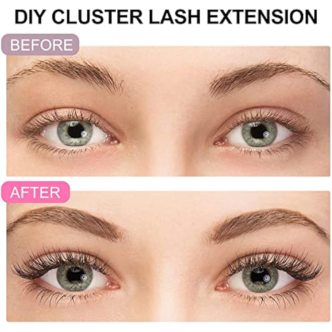 Jolof Store Cluster Lashes – 144Pcs D Curl 15mm DIY Individual Lashes