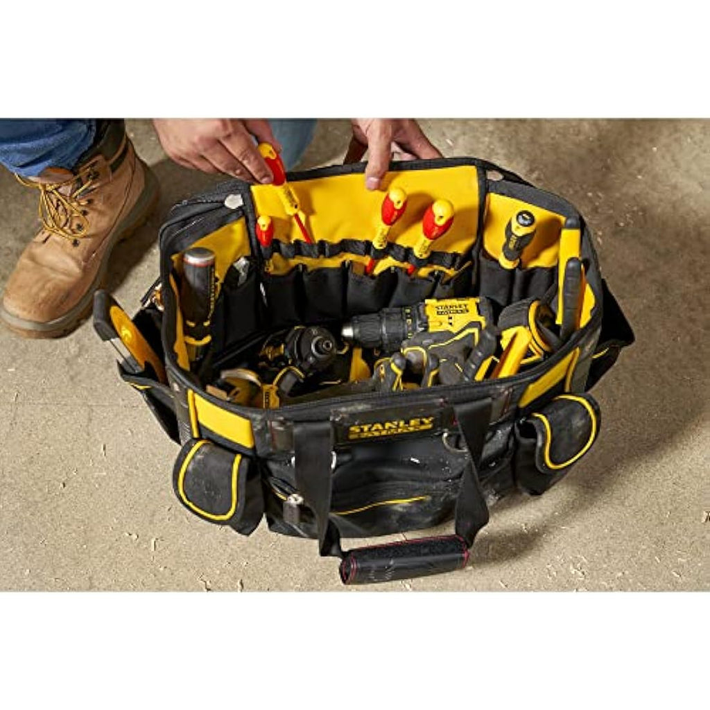Stanley Fatmax 18" Rigid Tool Bag – Heavy Duty Storage Organizer