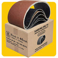 Jolof Store Aluminum Oxide Sanding Belts 150x1220mm - 6 Pack Assorted