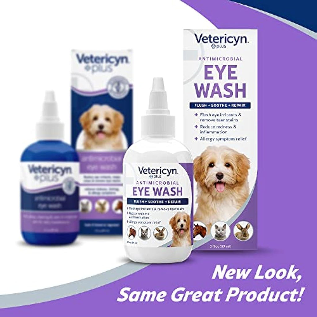 Vetericyn Antimicrobial Pet Eye Wash | Pain-Free Relief Solution - 89ml