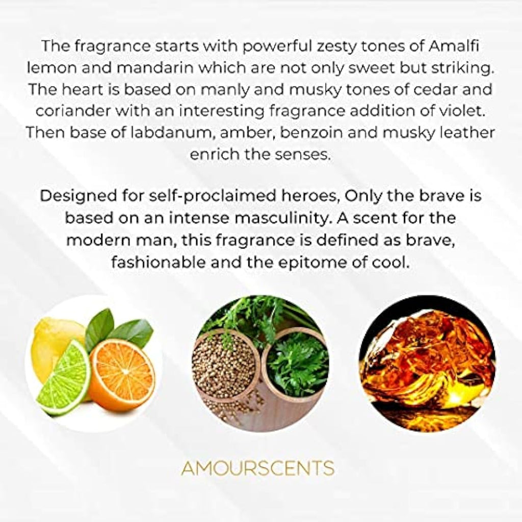 Amour Scents Only The Brave Inspired Extrait De Parfum for Men – 100ml