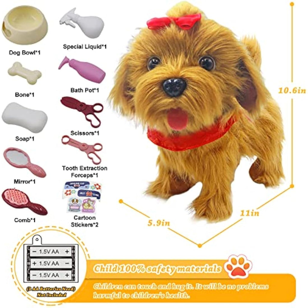 Jaydear Interactive Plush Puppy – Walking and Talking Electronic Dog Toy