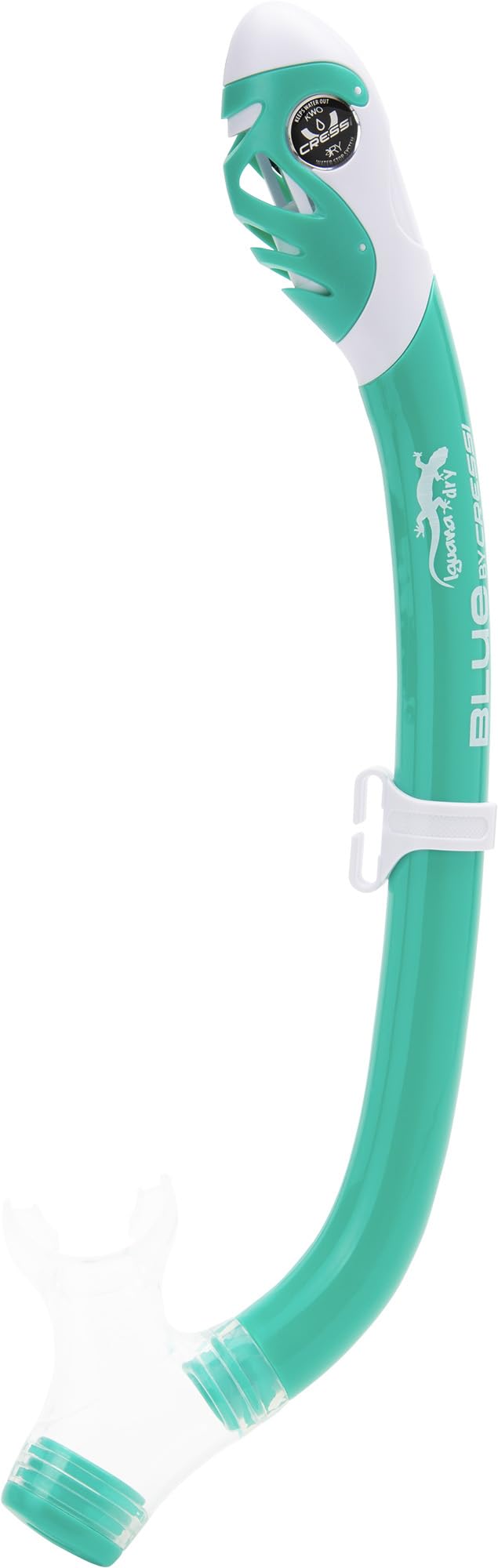 Cressi Kids Tinetto Rocks Dry Snorkeling Set | Aqua Green/White | S/M
