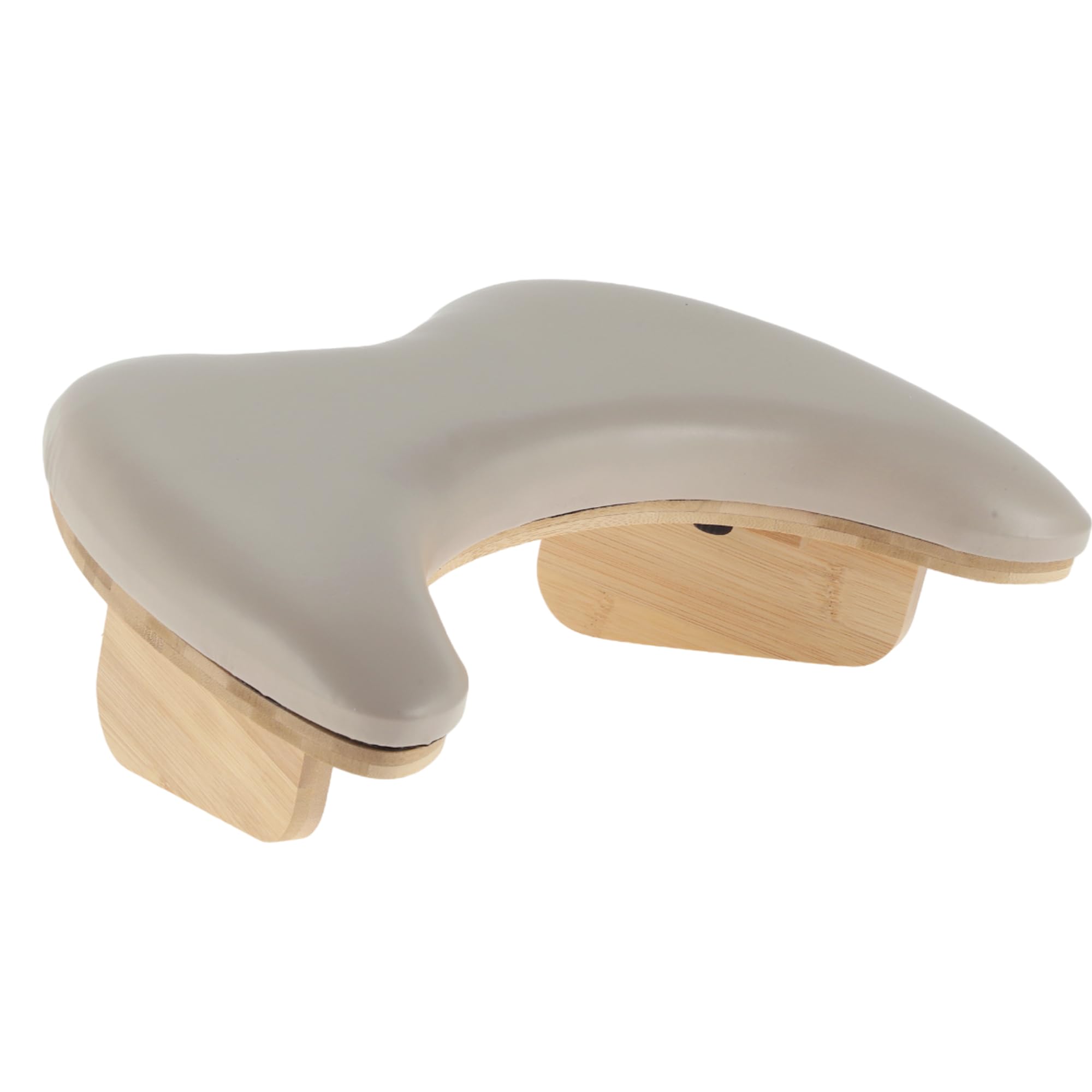 VOCOSTE U-Shaped Nail Arm Rest – Ergonomic Wood & PU Manicure Pillow