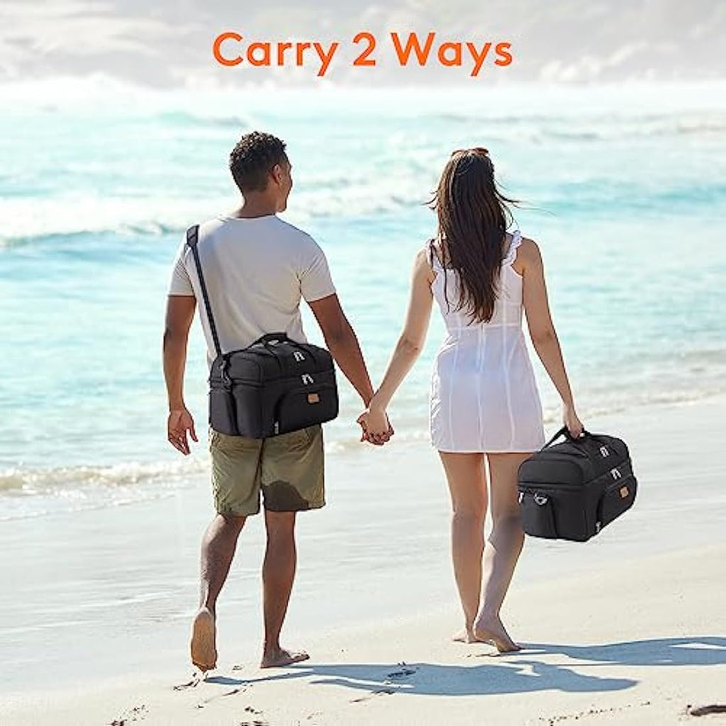 Lifewit Insulated Cooler Bag | 23L Large Double Decker Soft Sided Bag