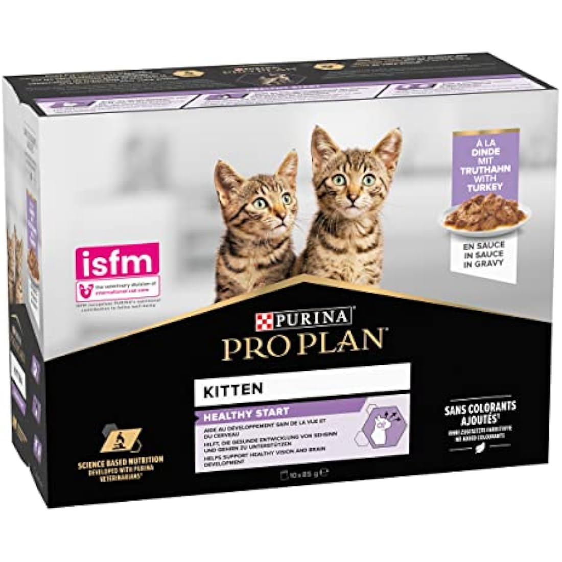Purina Pro Plan Kitten Wet Cat Food – Turkey in Gravy 40 x 85g