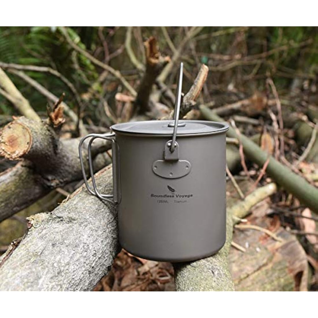 Boundless Voyage 1250ml Titanium Pot | Ultralight Camping Mug