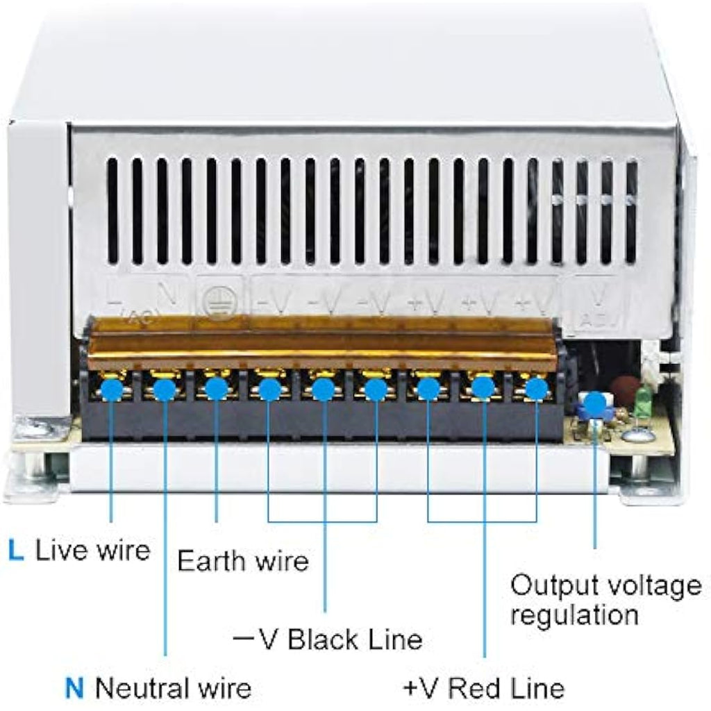 inShareplus 12V 500W Switching Power Supply – 41.7A AC to DC Transformer