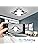 Minifair Modern LED Ceiling Light – Dimmable Flush Mount with Remote, 52cm
