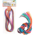 Folia Bringmann Transparent Braiding Cords with Glitter - 50 Pieces