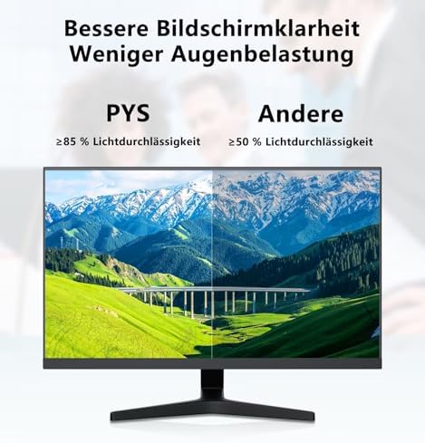 PYS 27 Inch Computer Privacy Screen Filter | Anti-Glare & UV-Blocking