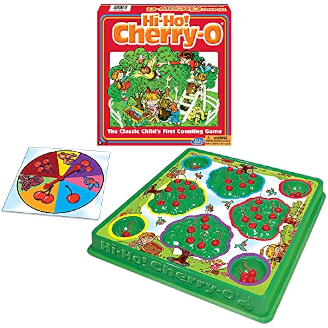 Hi-Ho! Cherry-O Counting Game by Winning Moves – Classic Kids Board Game