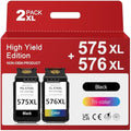 Economink PG-575XL CL-576XL Ink Cartridges for Canon Pixma TS3550i | 2-Pack