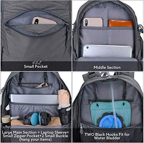 G4Free 45L Hiking Backpack – Waterproof Trekking & Camping Rucksack
