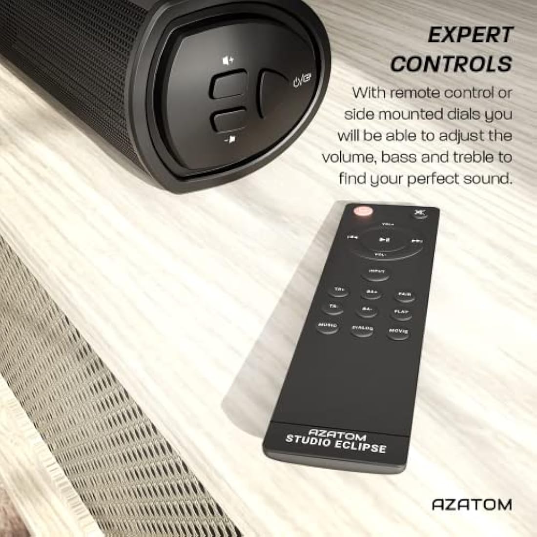 Azatom Studio Eclipse 180W Soundbar with Built-In Subwoofer & Bluetooth