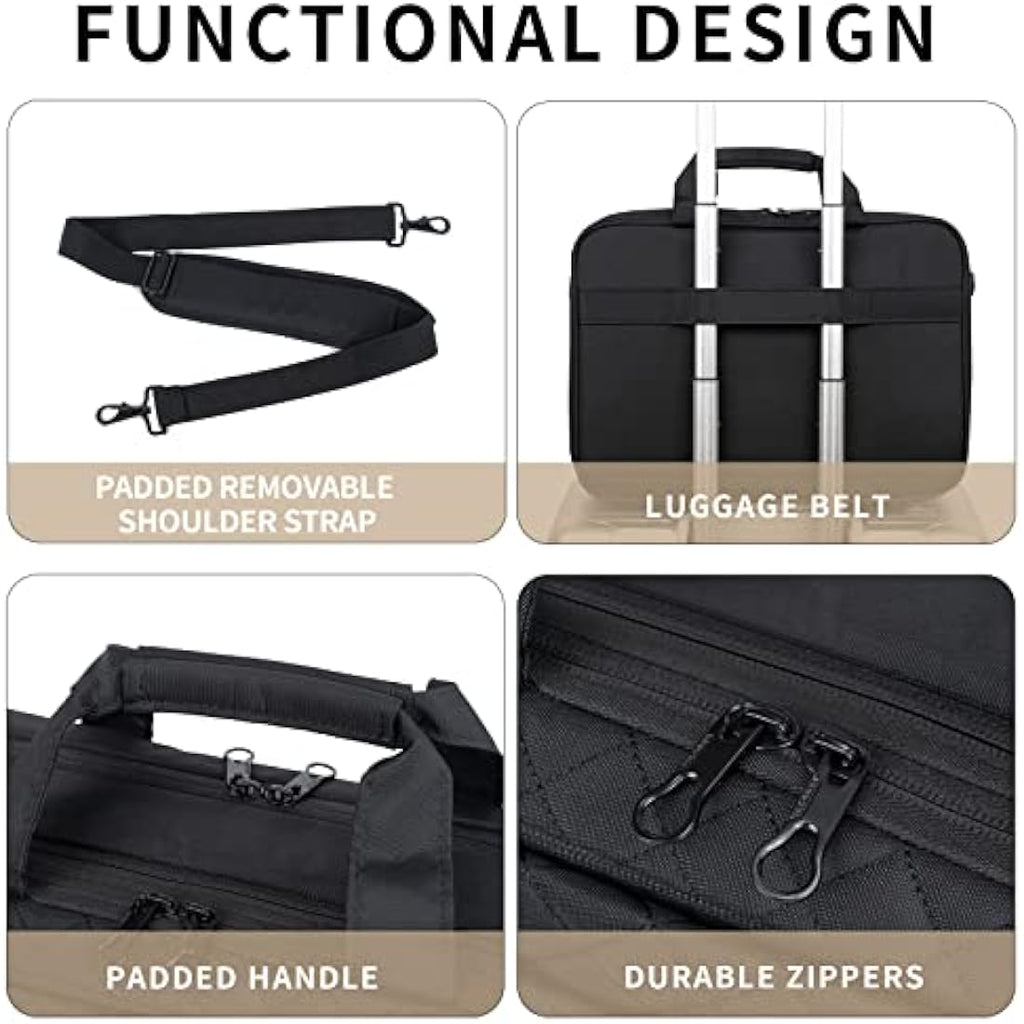 KROSER 17 Inch Laptop Bag | Waterproof Expandable Business Briefcase