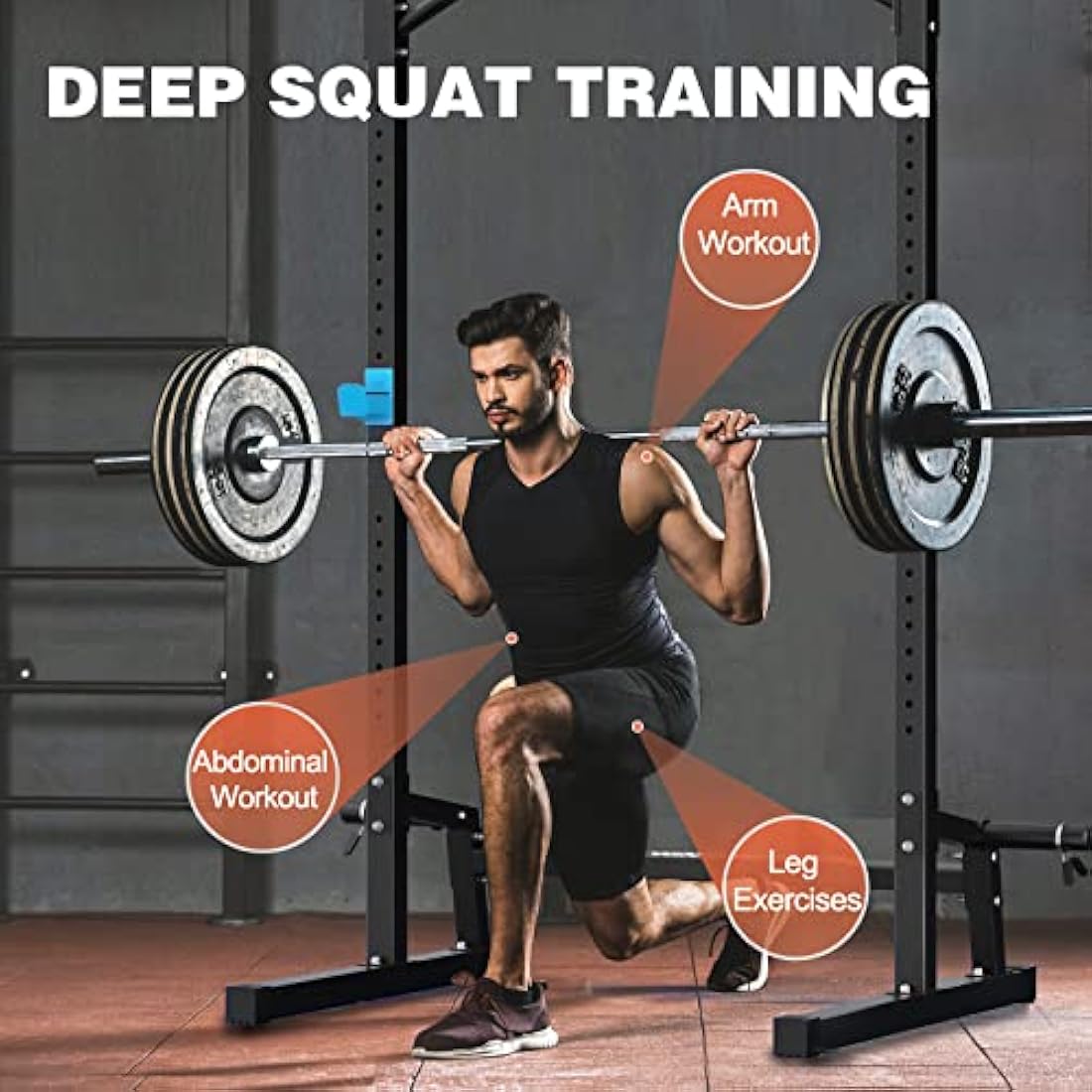 WINNOW Power Cage – Multi-Functional Squat Rack with Pull Up Bar