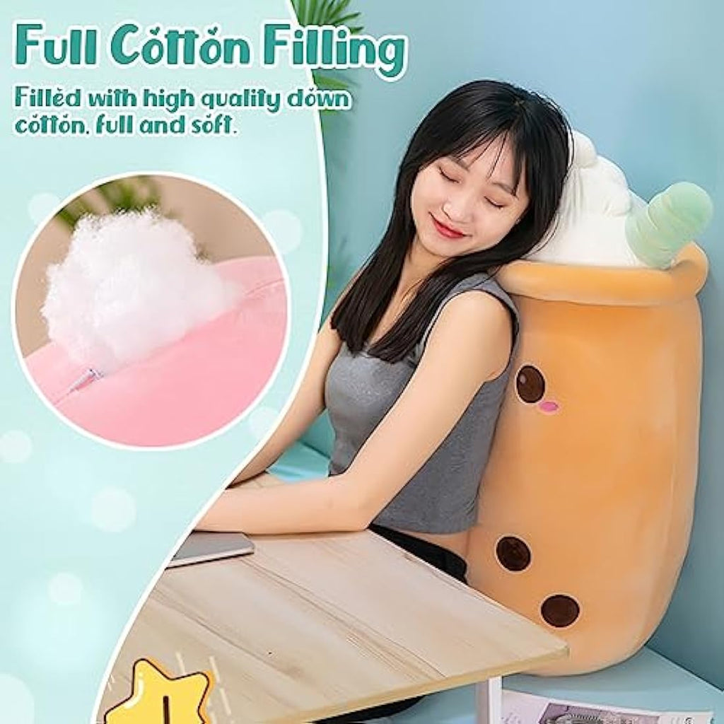 Bubble Tea Boba Plush Stuffed Animal – Pink 35cm