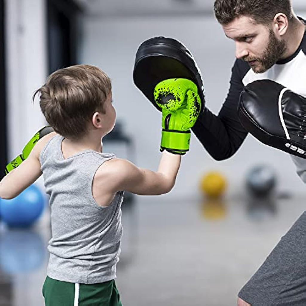 Grosee Kids Boxing Gloves – PU Leather Training & Sparring Gear, 6oz-10oz