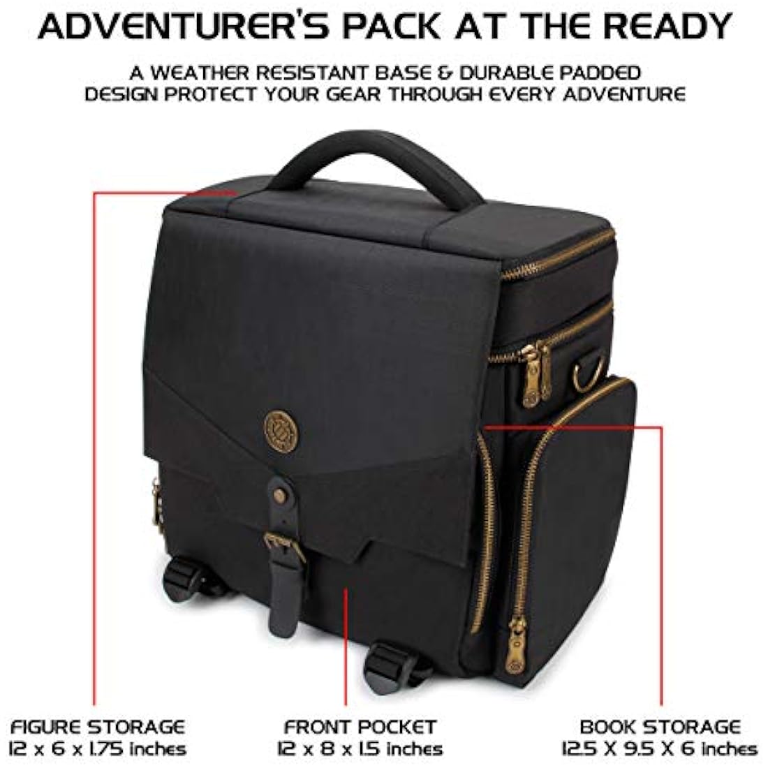 DND Bag – RPG Adventurer's Case with Miniature Storage