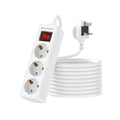 Jolof Store EU to UK Plug Adapter | 3 AC Outlets & 3M Extension Lead